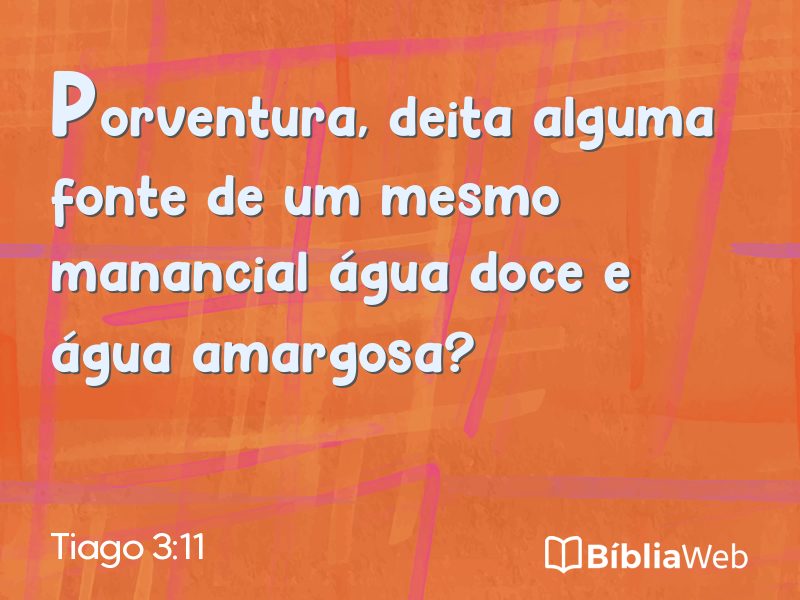 Tiago 3:11 em imagem para compartilhar