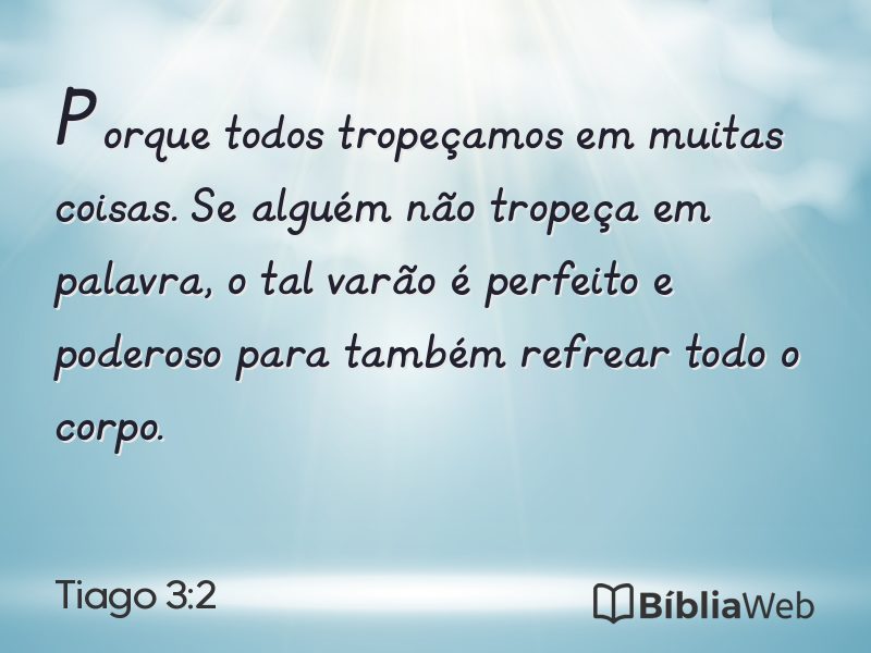 Tiago 3:2 em imagem para compartilhar