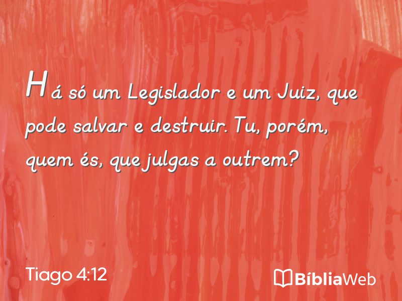 Tiago 4:12 em imagem para compartilhar