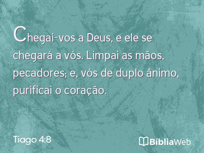Tiago 4:8 em imagem para compartilhar