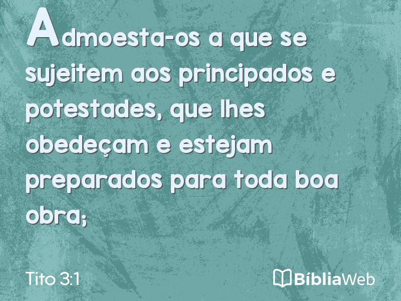 Tito 3:1 em imagem para compartilhar