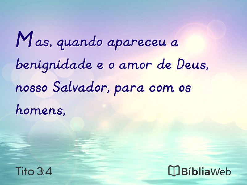 Tito 3:4 em imagem para compartilhar