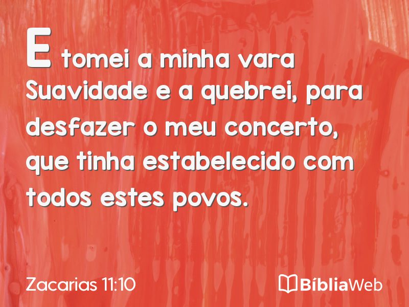Zacarias 11:10 em imagem para compartilhar
