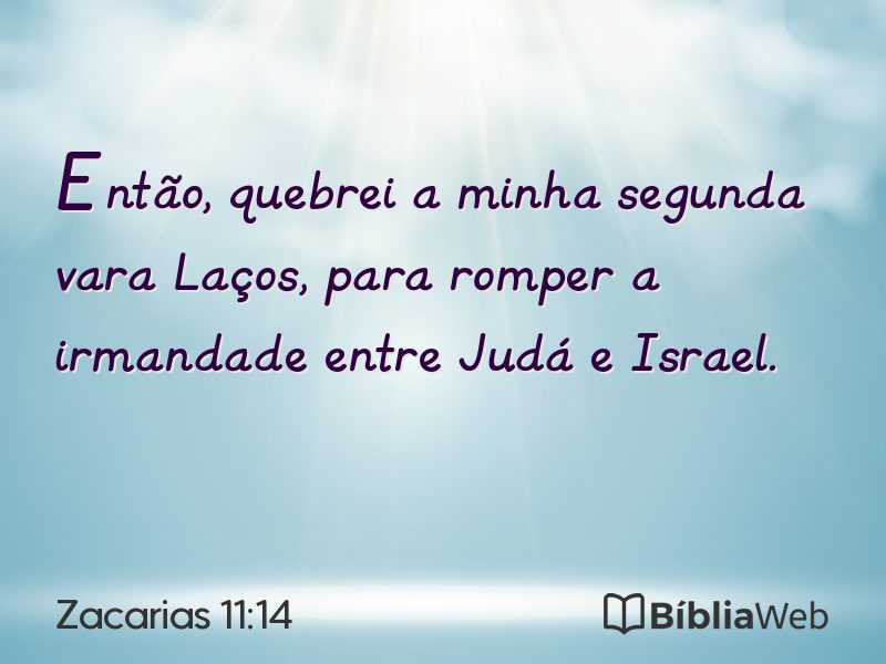 Zacarias 11:14 em imagem para compartilhar