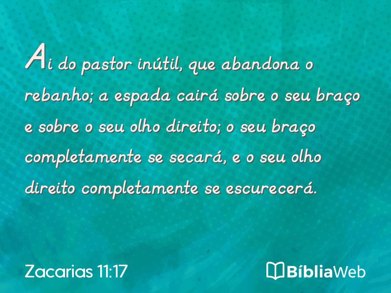 Zacarias 11:17 em imagem para compartilhar