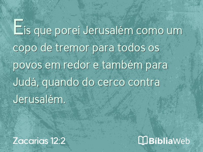 Zacarias 12:2 em imagem para compartilhar