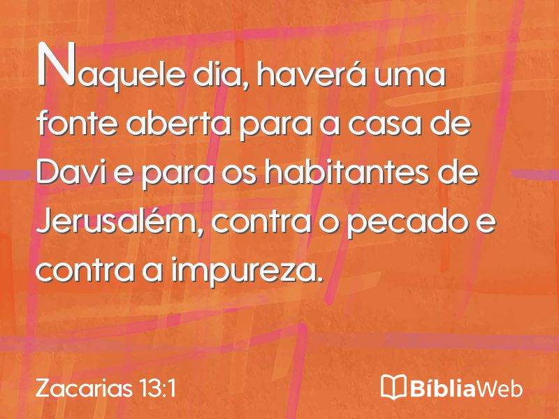 Zacarias 13:1 em imagem para compartilhar