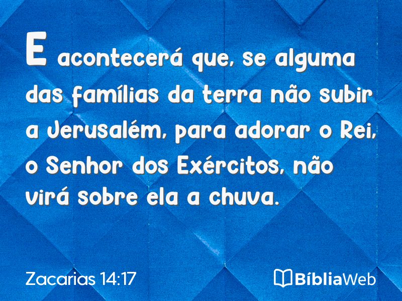 Zacarias 14:17 em imagem para compartilhar