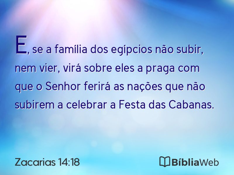 Zacarias 14:18 em imagem para compartilhar