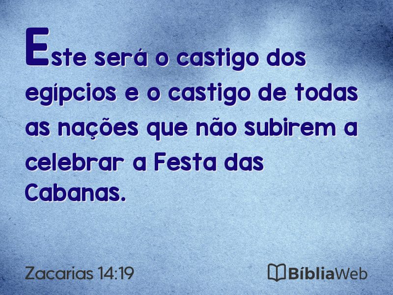 Zacarias 14:19 em imagem para compartilhar