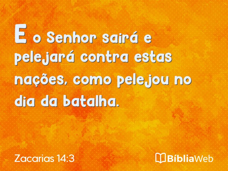 Zacarias 14:3 em imagem para compartilhar