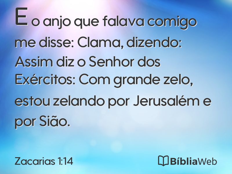 Zacarias 1:14 em imagem para compartilhar