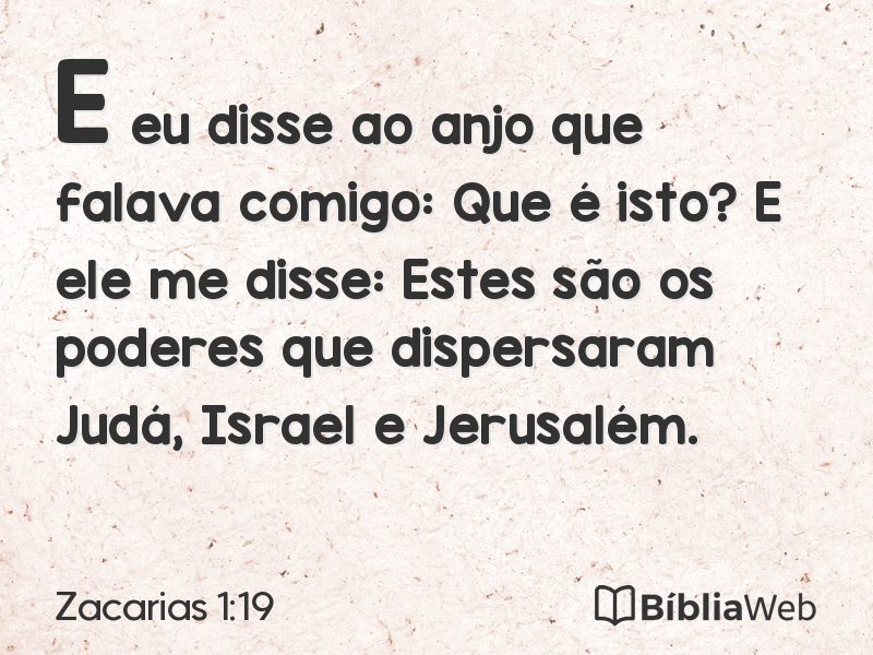 Zacarias 1:19 em imagem para compartilhar
