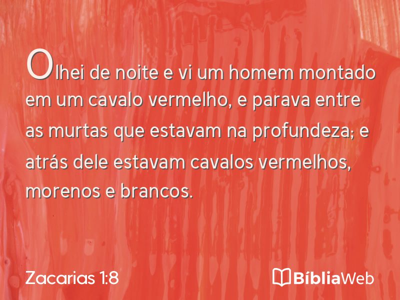 Zacarias 1:8 em imagem para compartilhar