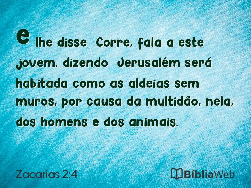 Zacarias 2:4 em imagem para compartilhar