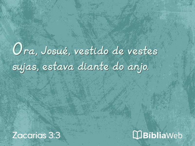 Zacarias 3:3 em imagem para compartilhar