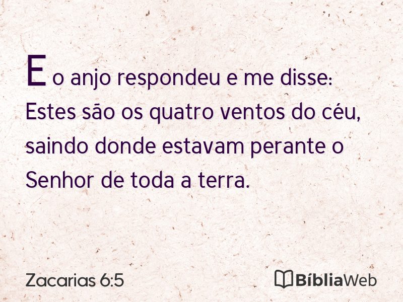 Zacarias 6:5 em imagem para compartilhar