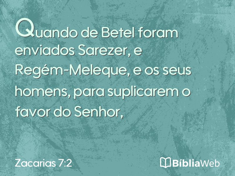 Zacarias 7:2 em imagem para compartilhar