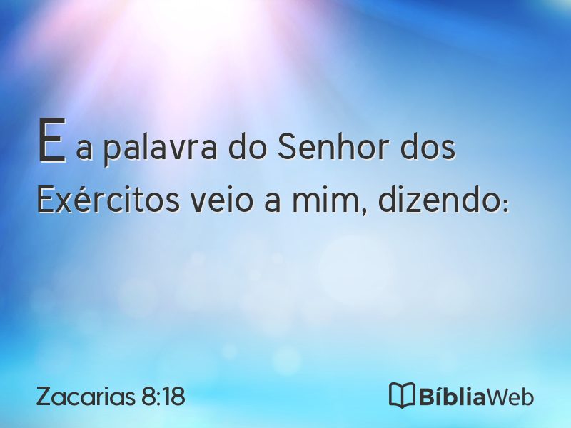 Zacarias 8:18 em imagem para compartilhar