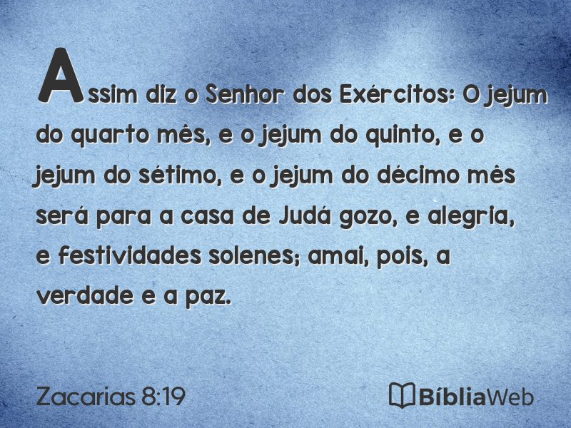 Zacarias 8:19 em imagem para compartilhar