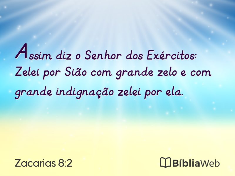 Zacarias 8:2 em imagem para compartilhar