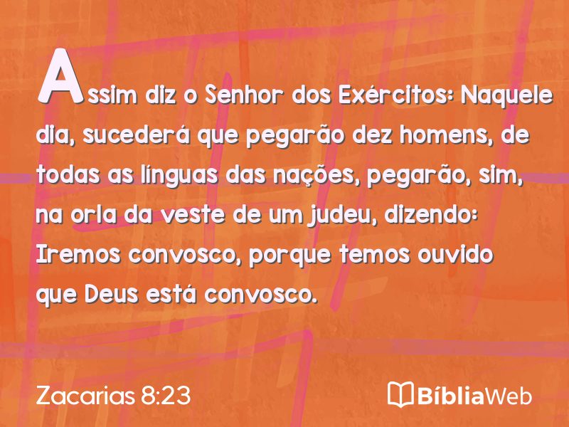 Zacarias 8:23 em imagem para compartilhar