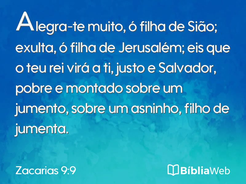 Zacarias 9:9 em imagem para compartilhar