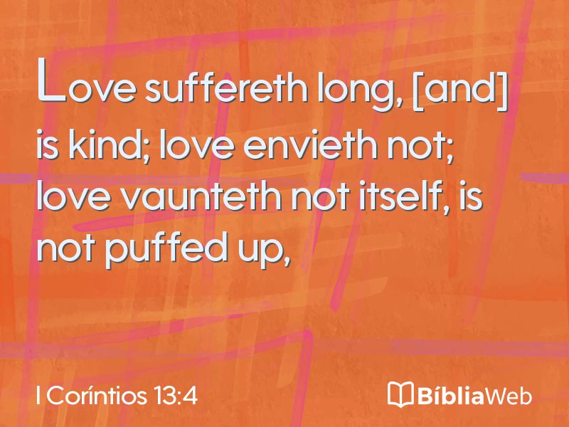 I Coríntios 13:4 em imagem para compartilhar