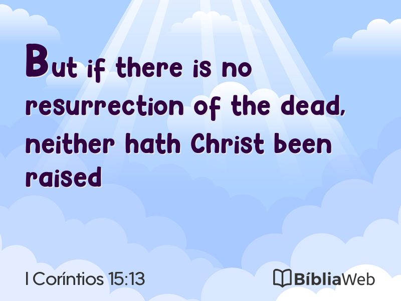 I Coríntios 15:13 em imagem para compartilhar