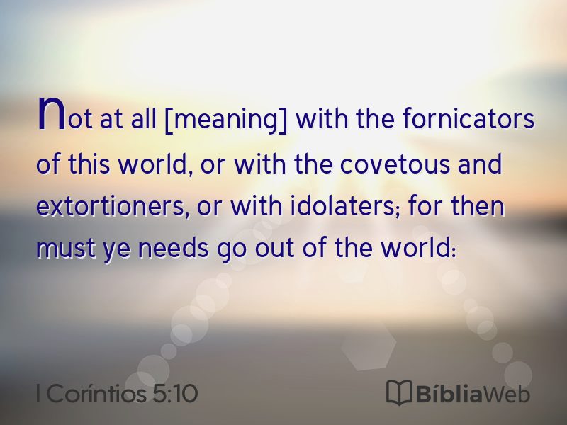 I Coríntios 5:10 em imagem para compartilhar