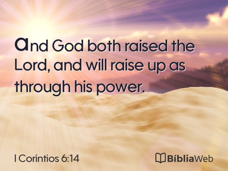 I Coríntios 6:14 em imagem para compartilhar