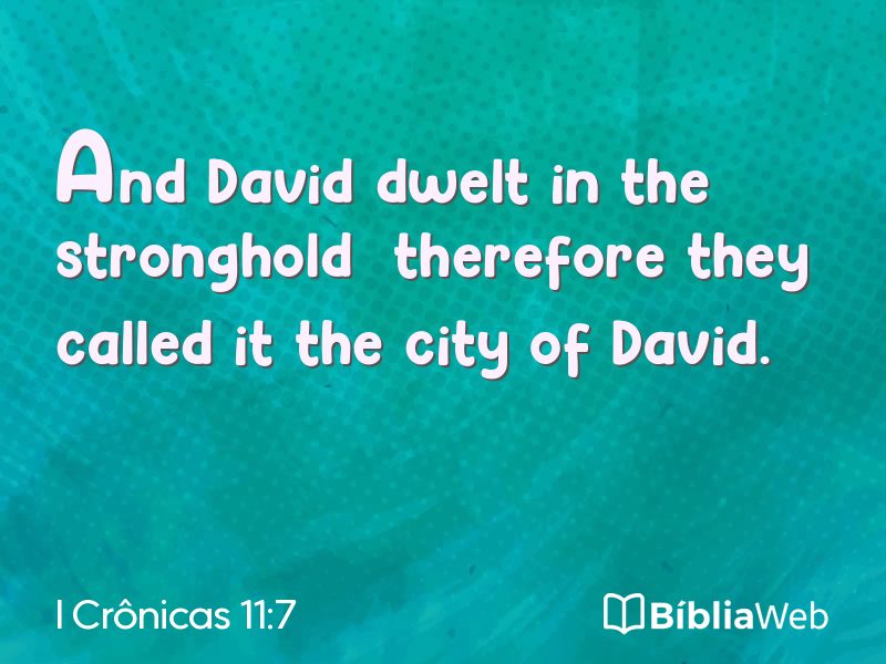 I Crônicas 11:7 em imagem para compartilhar