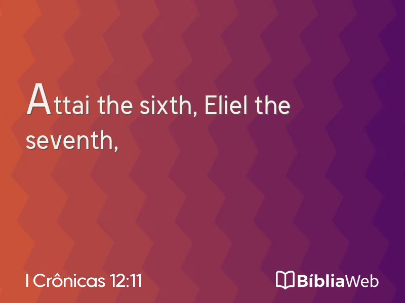 I Crônicas 12:11 em imagem para compartilhar