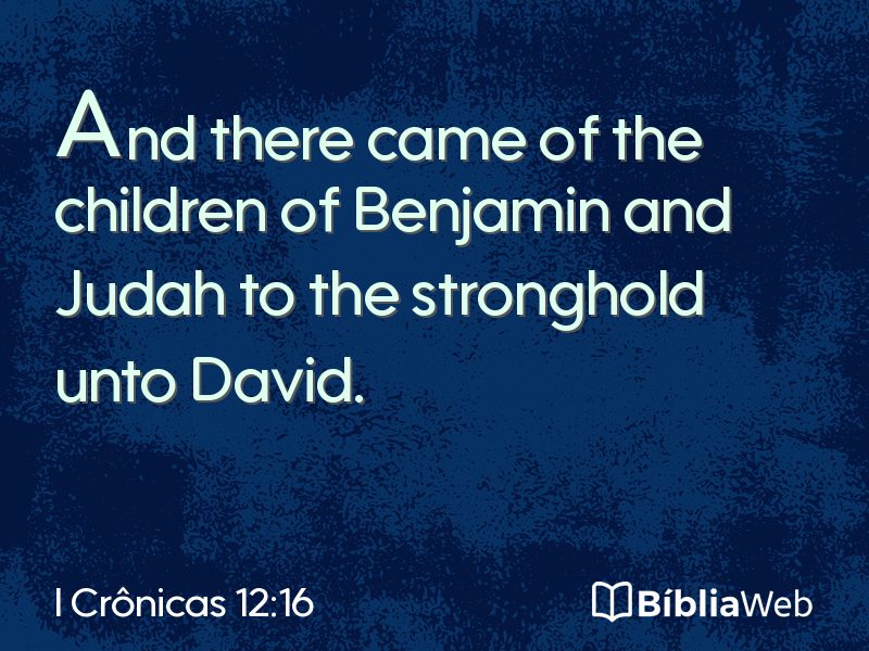I Crônicas 12:16 em imagem para compartilhar
