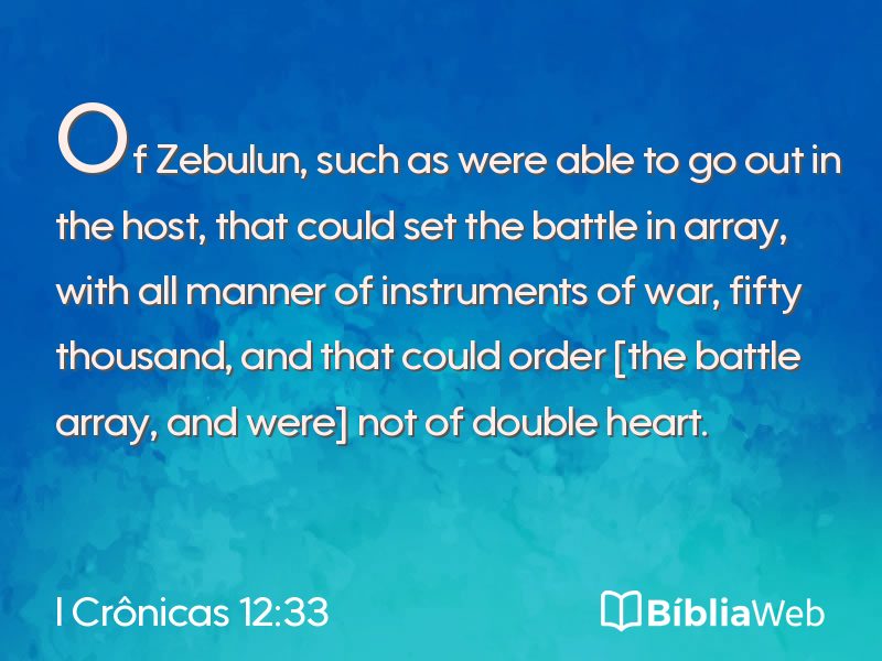 I Crônicas 12:33 em imagem para compartilhar