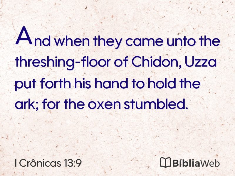 I Crônicas 13:9 em imagem para compartilhar