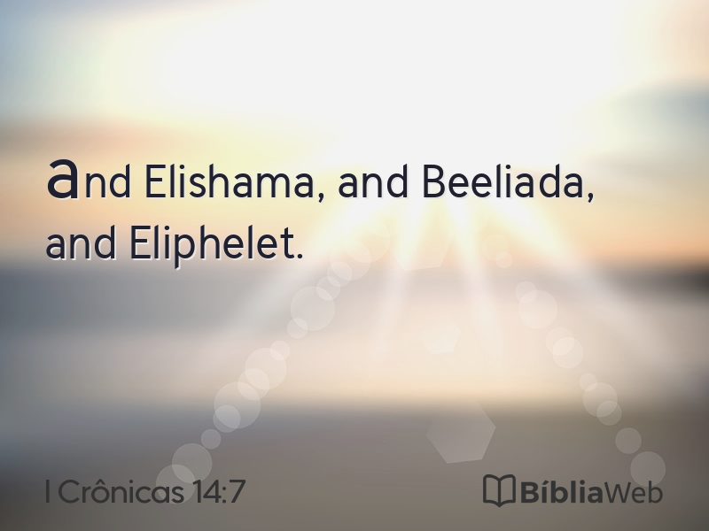 I Crônicas 14:7 em imagem para compartilhar