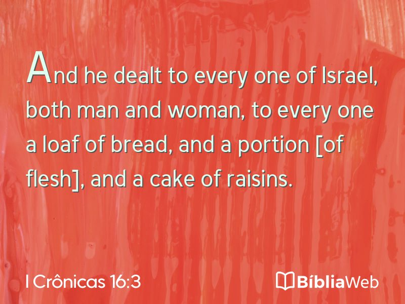 I Crônicas 16:3 em imagem para compartilhar