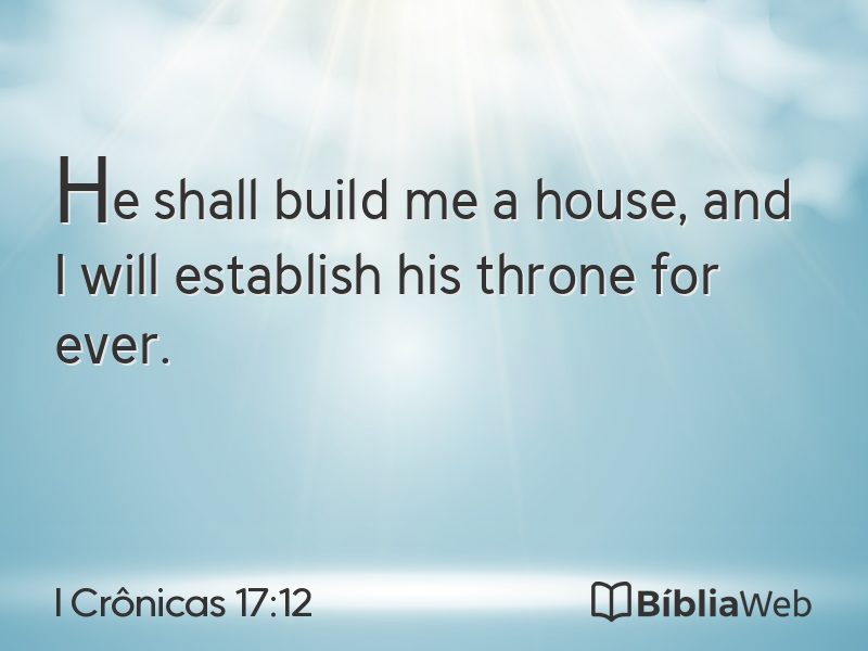 I Crônicas 17:12 em imagem para compartilhar