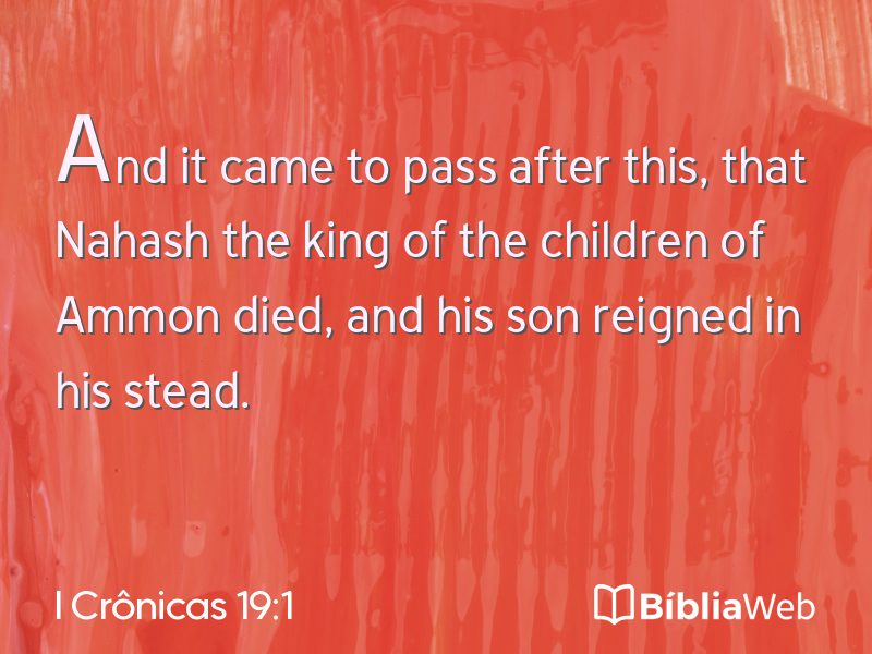 I Crônicas 19:1 em imagem para compartilhar
