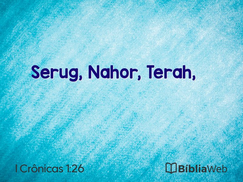 I Crônicas 1:26 em imagem para compartilhar