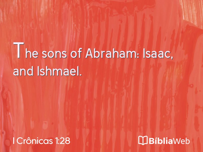 I Crônicas 1:28 em imagem para compartilhar