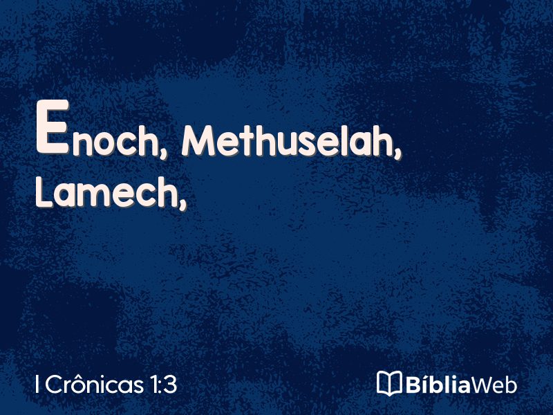I Crônicas 1:3 em imagem para compartilhar