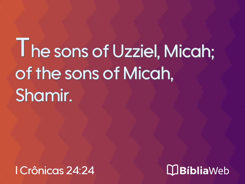 I Crônicas 24:24 em imagem para compartilhar