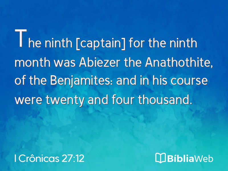 I Crônicas 27:12 em imagem para compartilhar