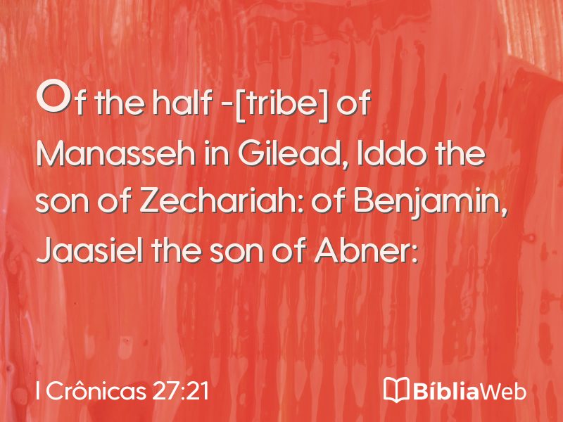 I Crônicas 27:21 em imagem para compartilhar