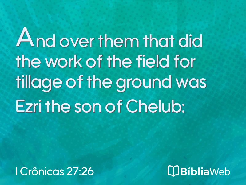 I Crônicas 27:26 em imagem para compartilhar