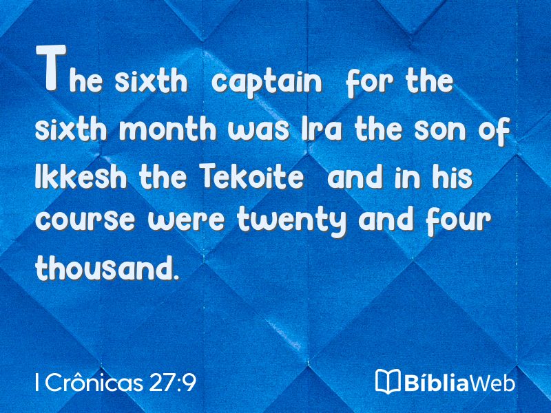 I Crônicas 27:9 em imagem para compartilhar
