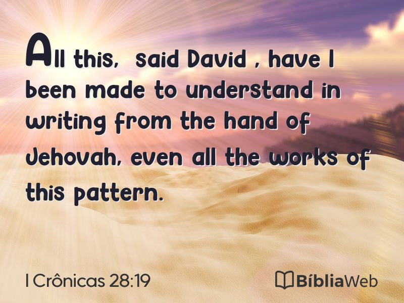 I Crônicas 28:19 em imagem para compartilhar