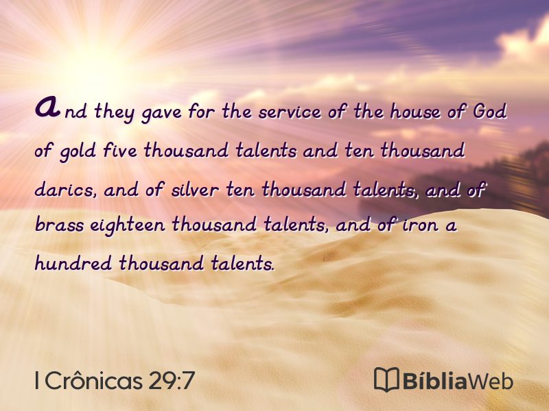 I Crônicas 29:7 em imagem para compartilhar